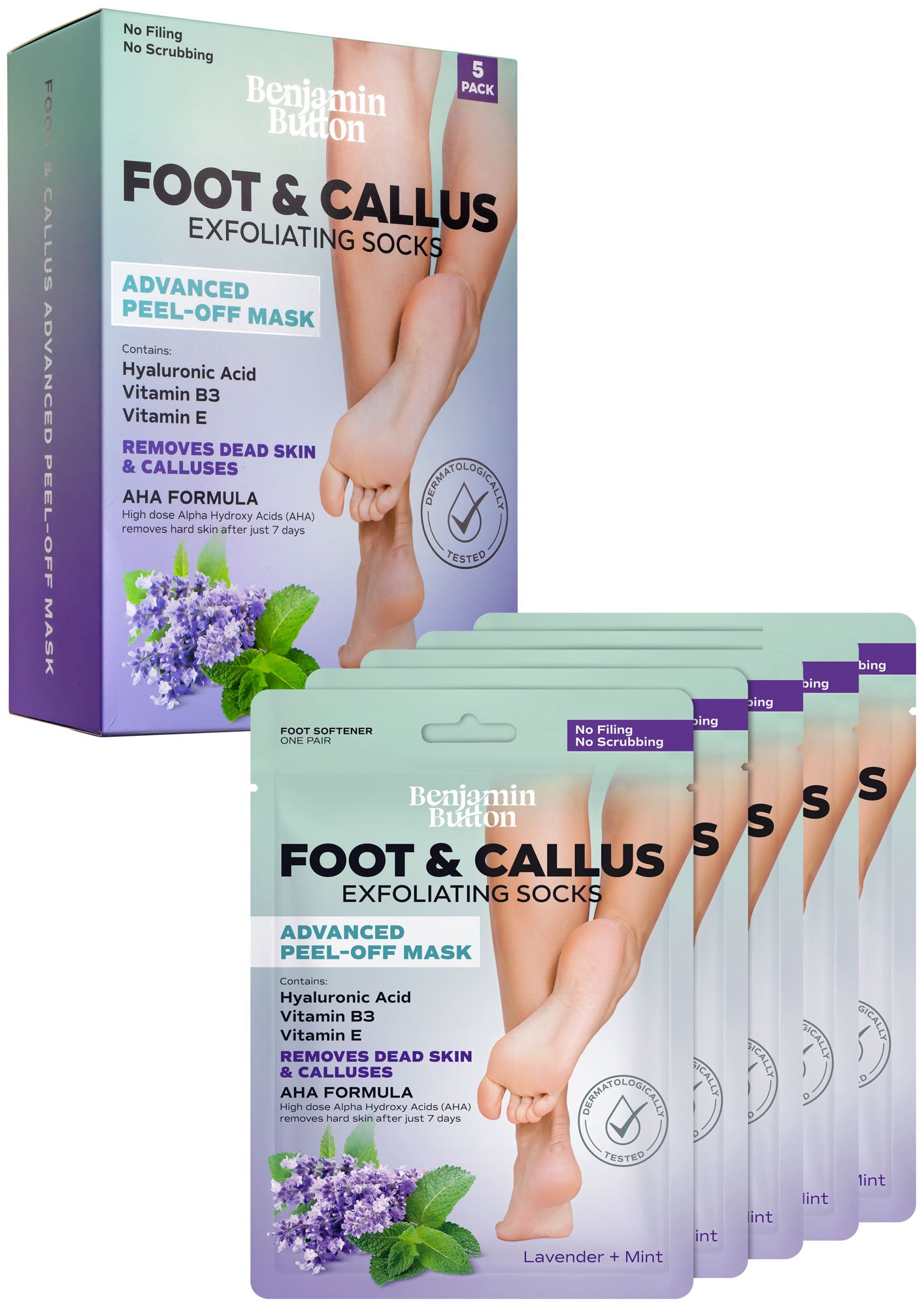 Exfoliating Foot Mask 5-Pack