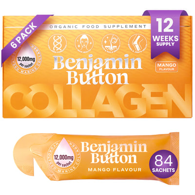 84x Mango 12,000mg Marine Collagen Liquid Sachets